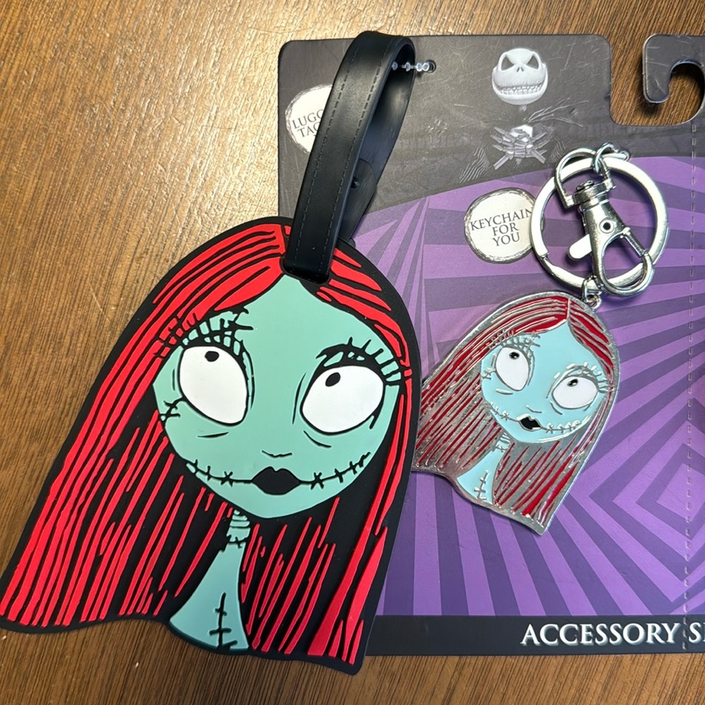 Sally nightmare before Christmas luggage tag